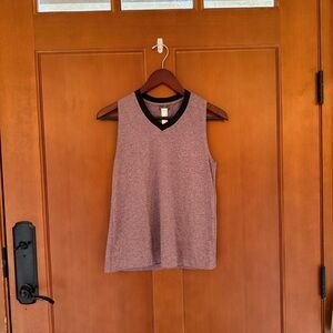 Oiselle Purple Tank Top with Black Trim